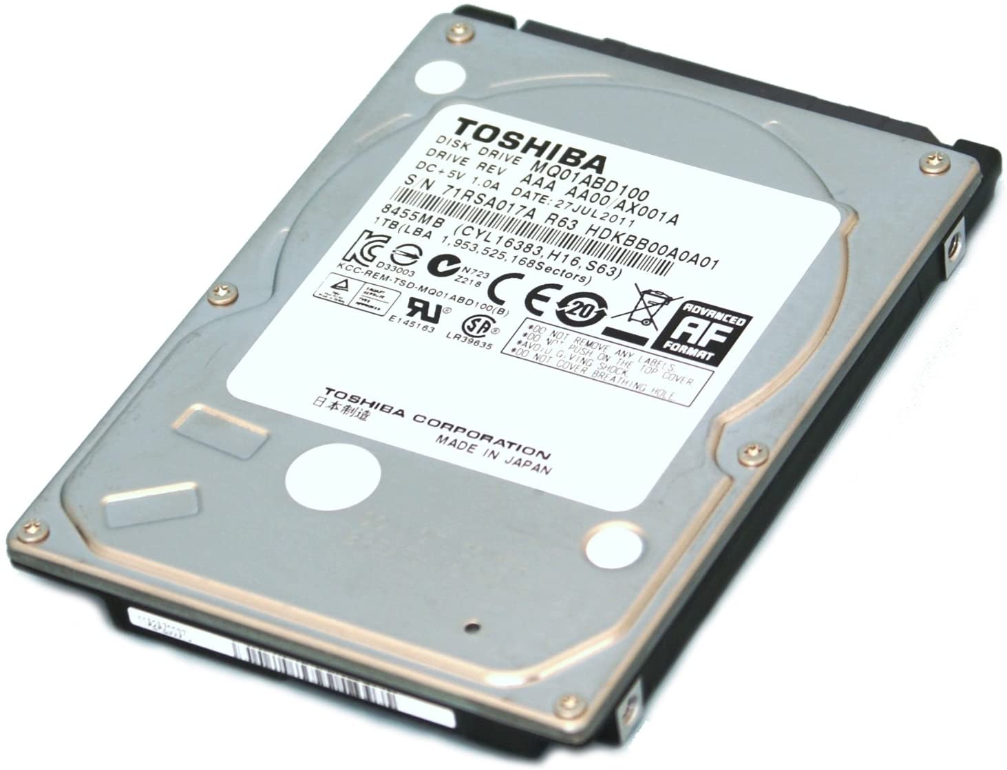هارد اینترنال توشیبا MQ01ABD100 1TB