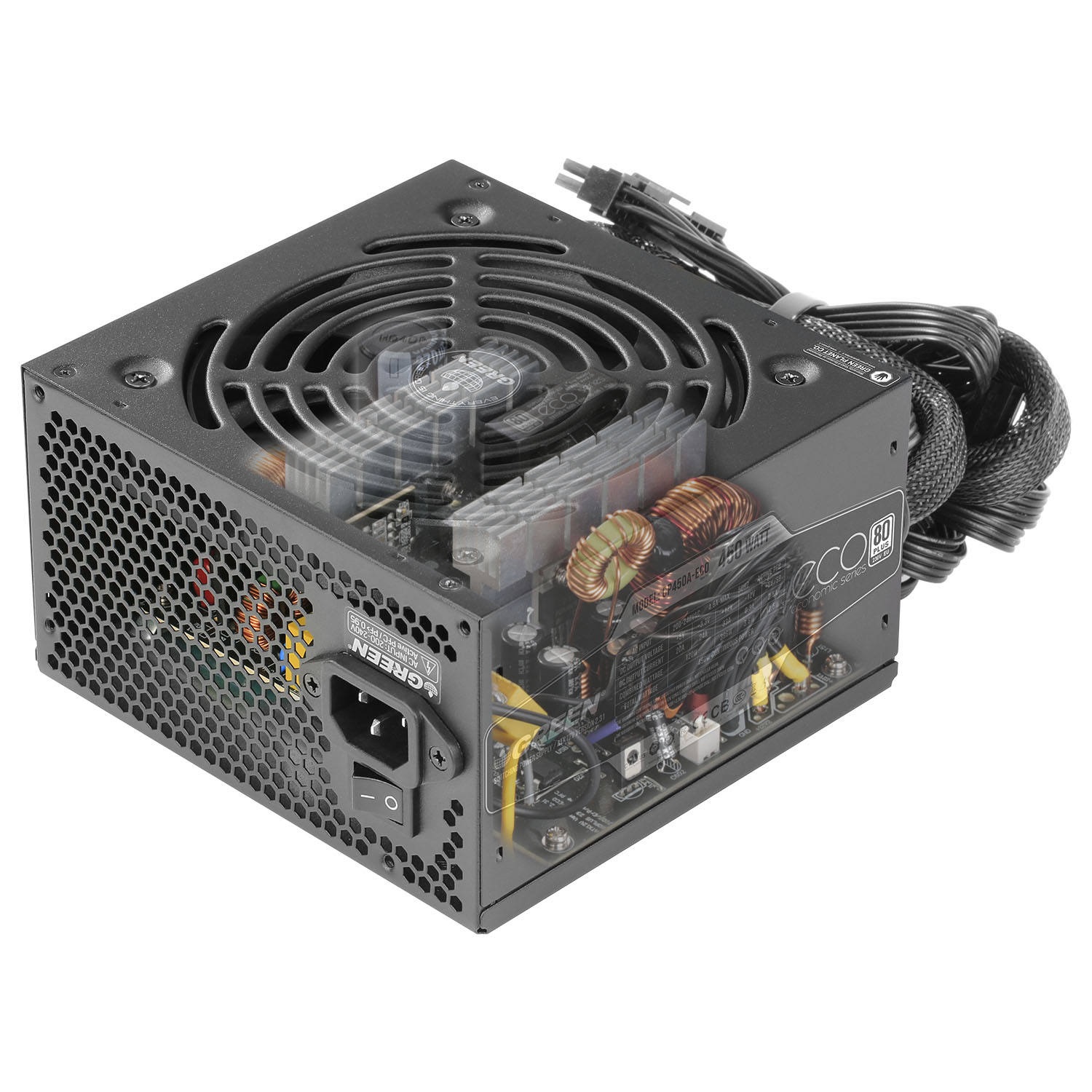 منبع تغذیه کامپیوتر گرین مدل GP450A-ECO Rev3.1 - Image 4