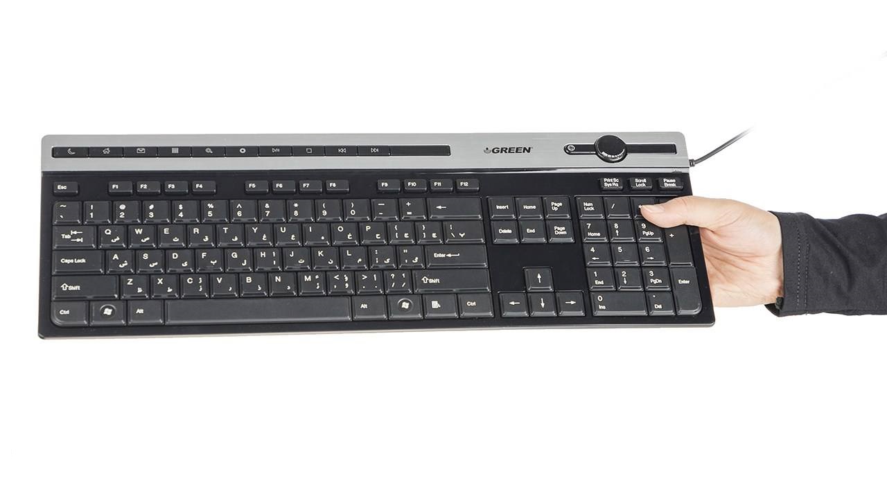 کیبورد گرین مدل GK-503 با حروف فارسی - Image 2