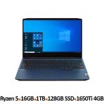 لپ تاپ لنوو GAMING3 R5(5600) 16GB 1TB+128SSD 4G(1650)