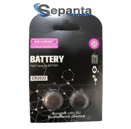باتری سکه ای کلومن مدل (KOLUMAN CR-2032 (2PCS